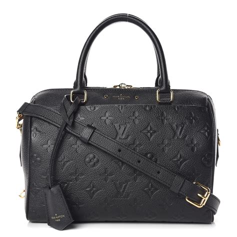 louis vuitton speedy 25 bandouliere empreinte noir